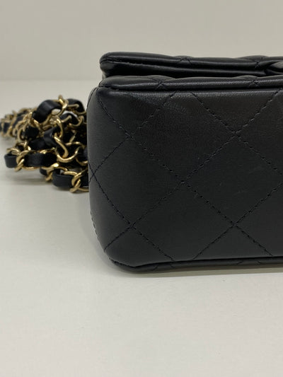 Chanel Mini Classic Bag Lambskin SGHW (microchip)