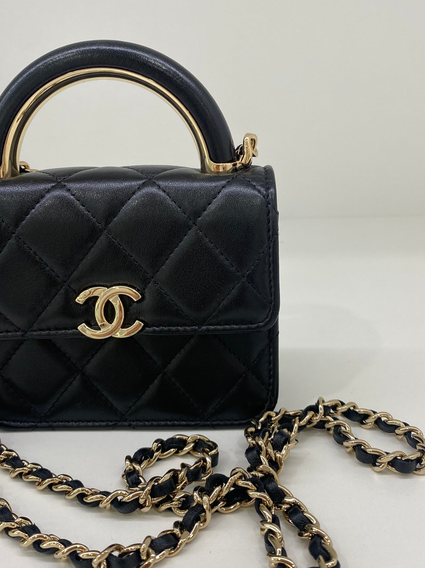 Chanel Coin Purse with Strap- Black