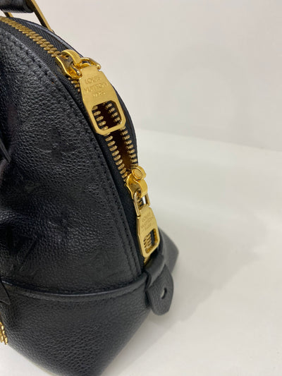 Louis Vuitton Alma Black Empriente Leather GHW