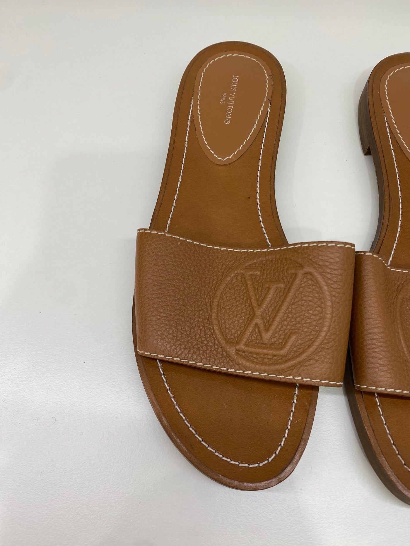 Louis Vuitton Leather Sandals - Size 38.5