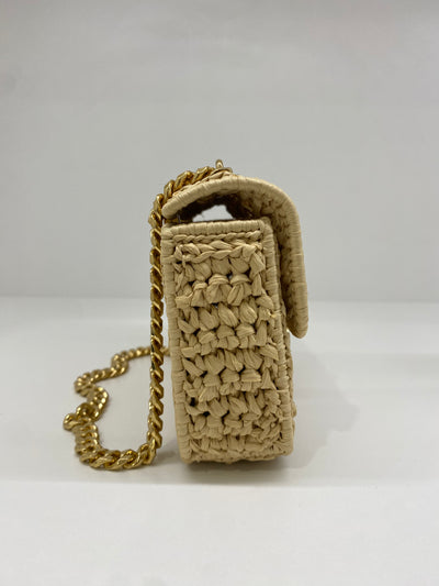 Celine Raffia Mini Trimophe