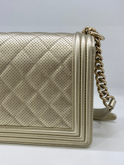 Chanel New Medium Boy Bag Gold