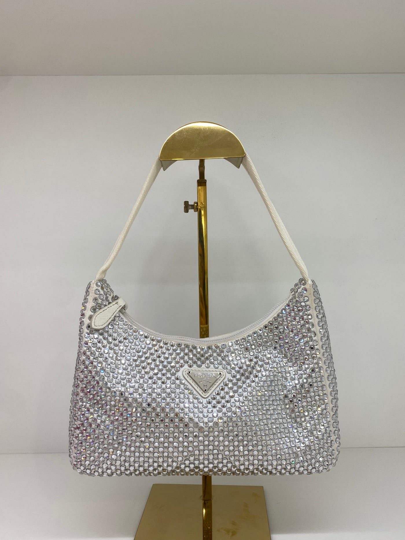 Prada Re Edition White Crystal Bag