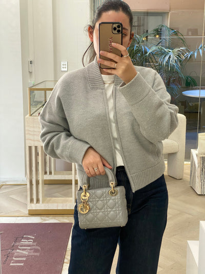 Dior Lady Dior Mini Silver GHW