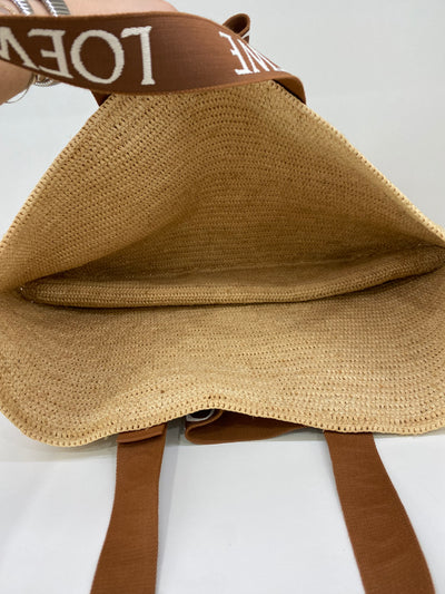 Loewe Raffia Tote Large