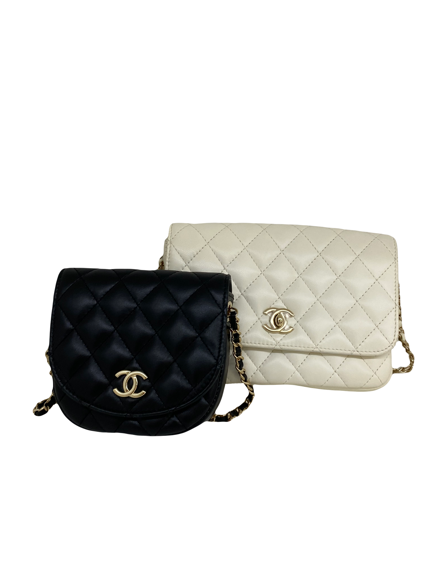 Chanel Double Crossbody bags - White & Black