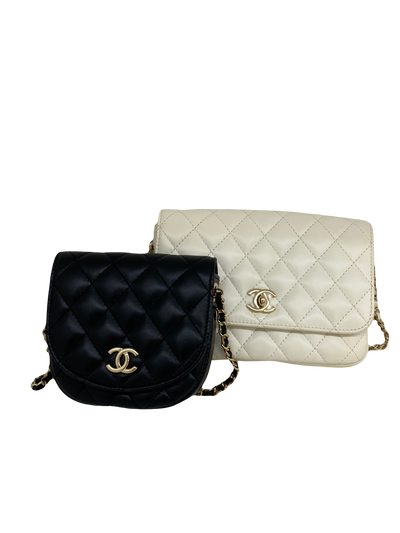 Chanel Double Crossbody bags - White & Black