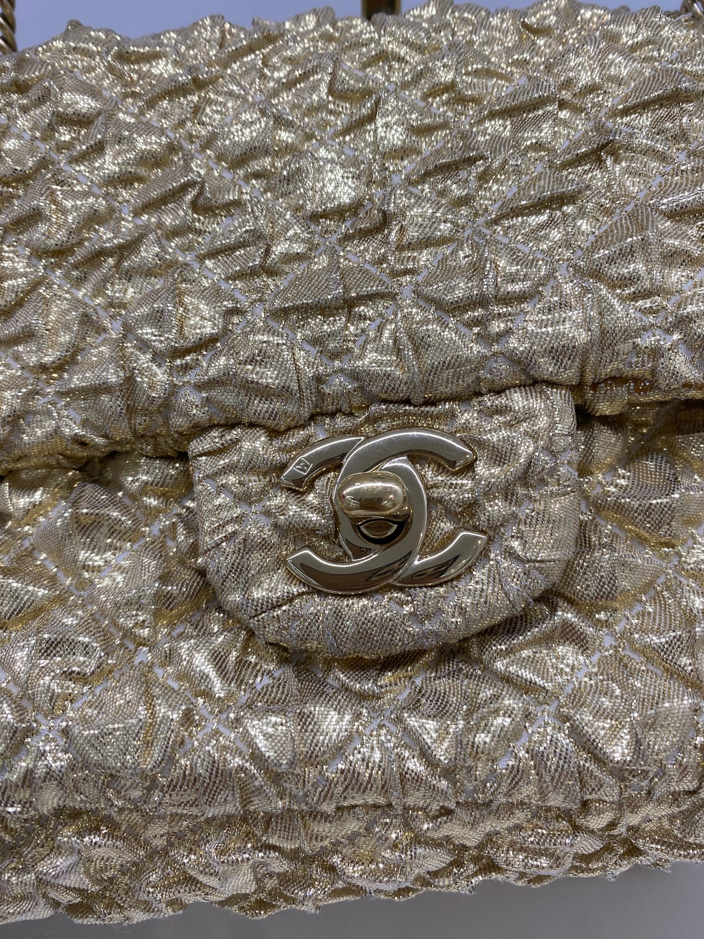 Chanel Flap Metallic Gold GHW