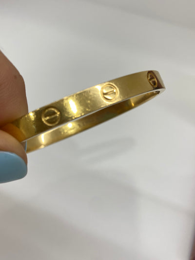Cartier Love Bangle Yellow Gold Size 18