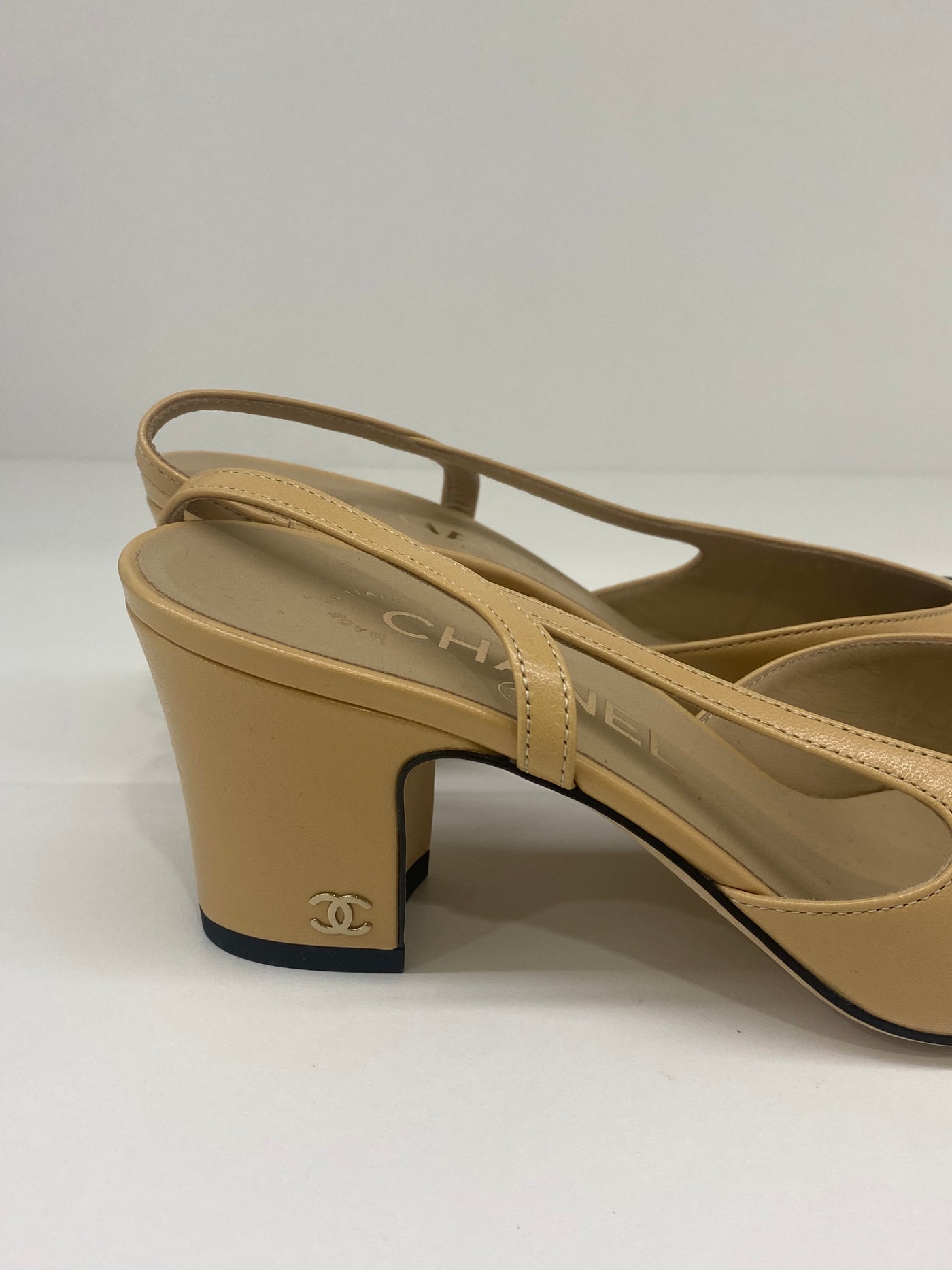 Chanel Slingback Nude Size 36.5C