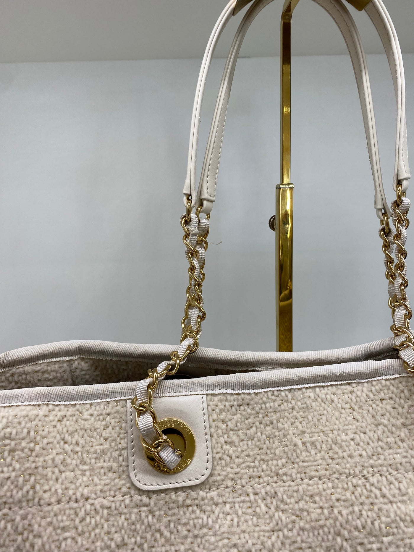 Chanel Deauville Beige Boucle GHW