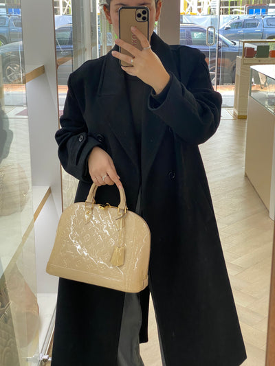 Louis Vuitton Alma BB Patent Beige
