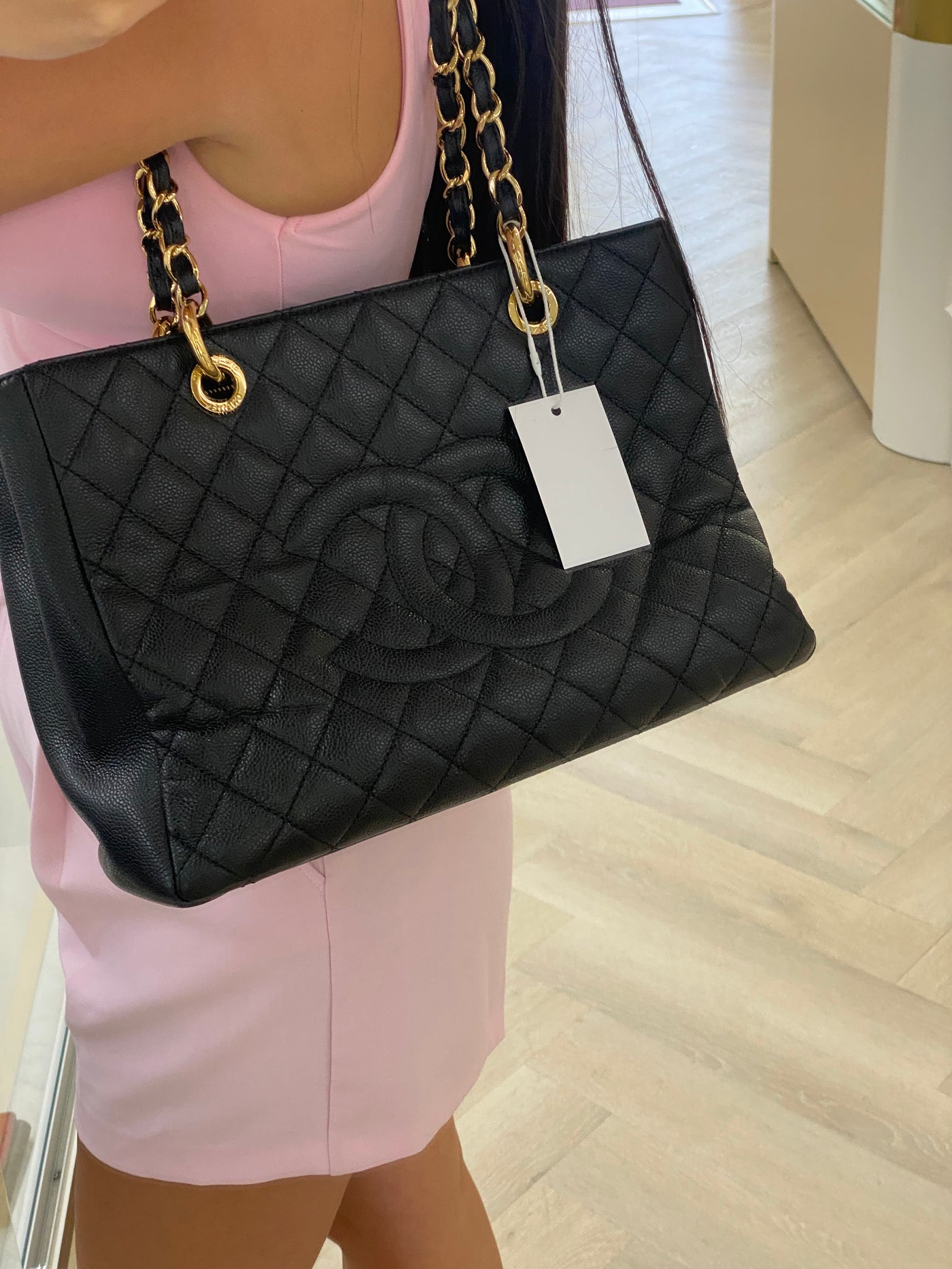 Chanel GST Tote Black Caviar GHW