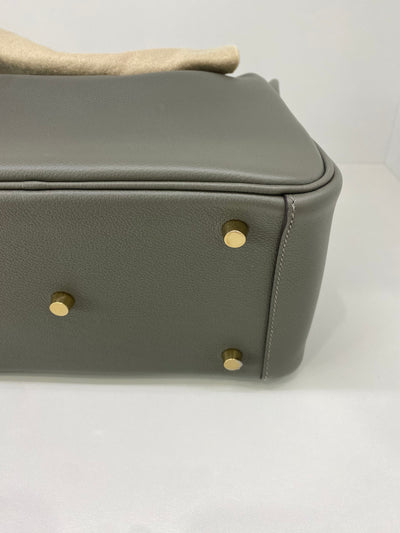 Hermes Lindy 26 Gris Meyer GHW
