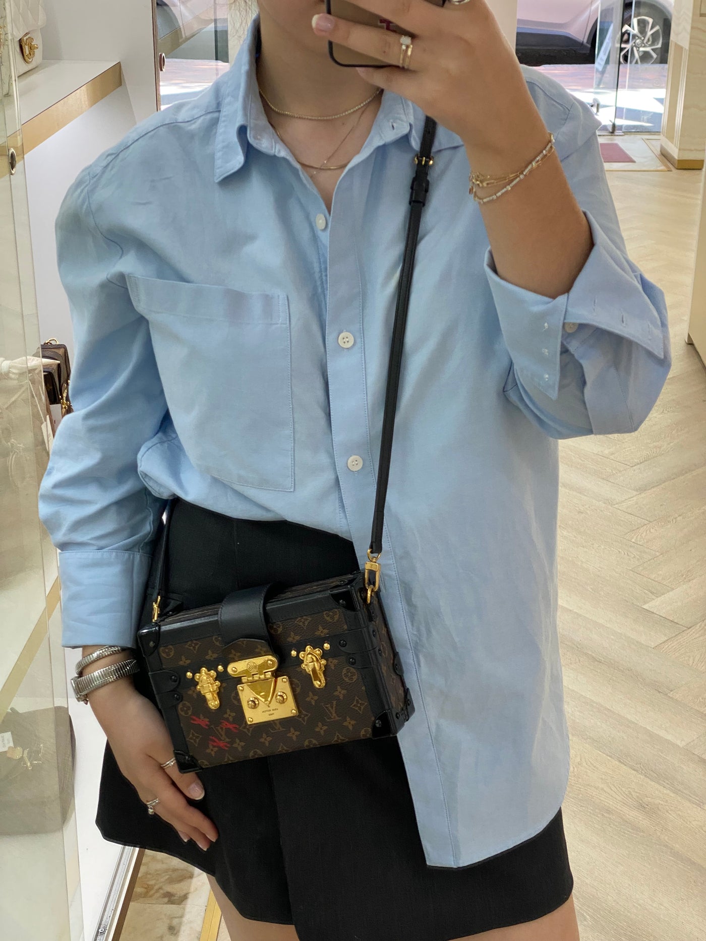 Louis Vuitton Petite Malle Reverse Monogram GHW