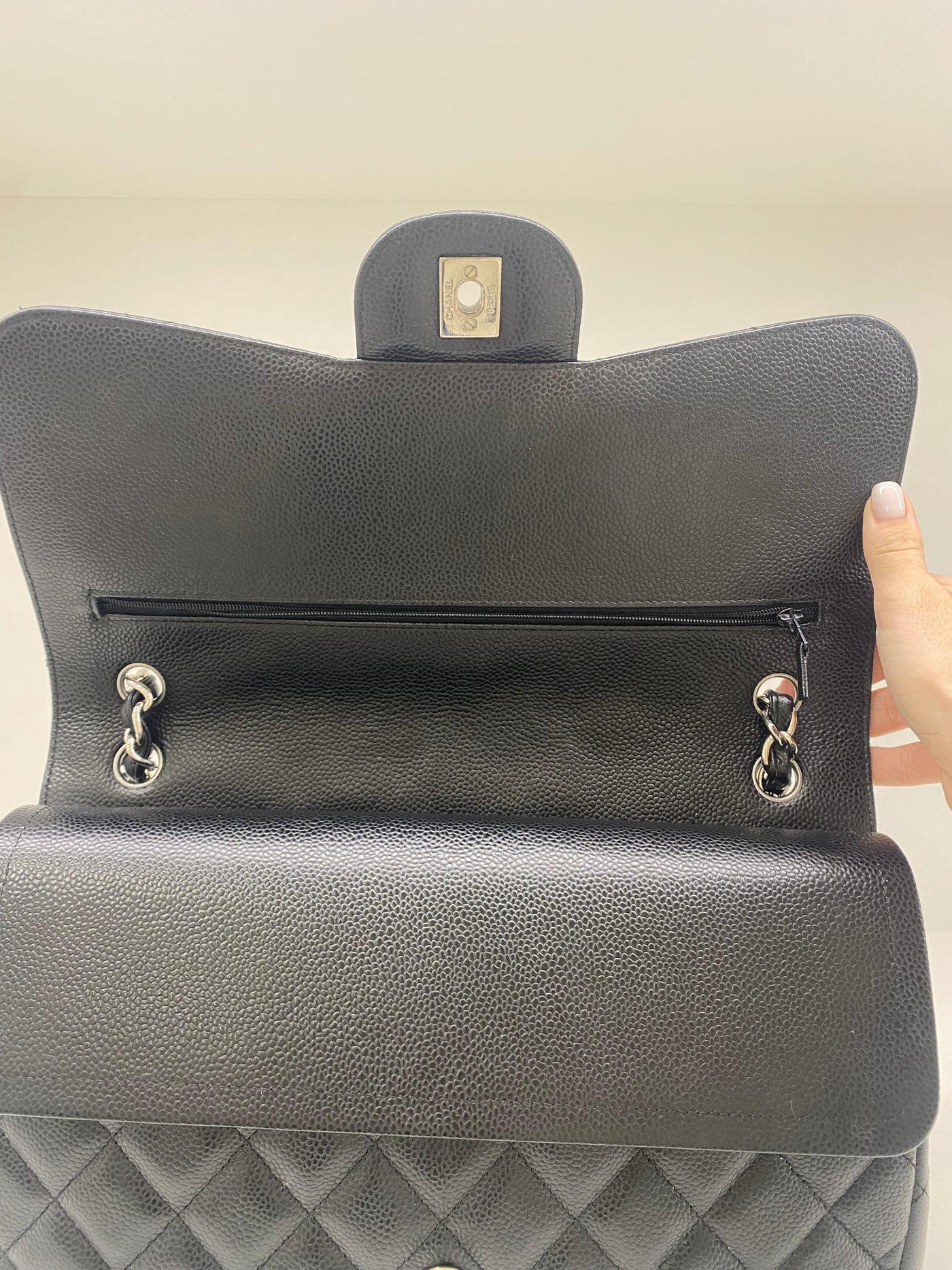 Chanel Classic Flap Large (Jumbo) Black SHW (series 24)