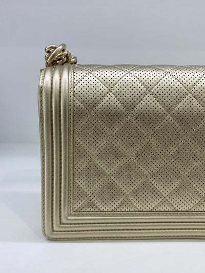 Chanel New Medium Boy Bag Gold