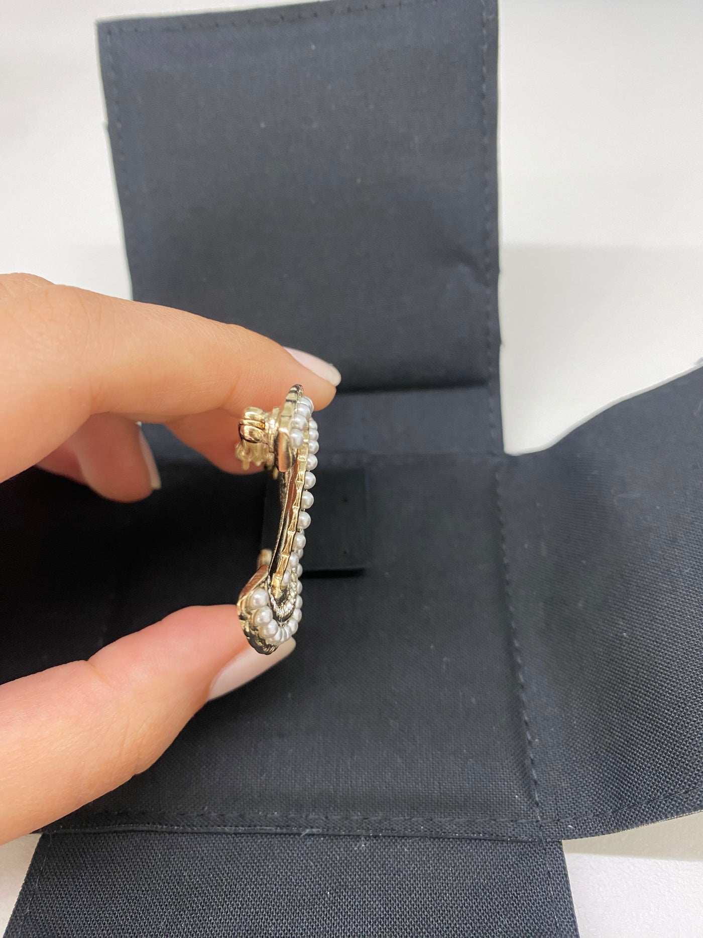 Chanel Pearl Crystal Brooch