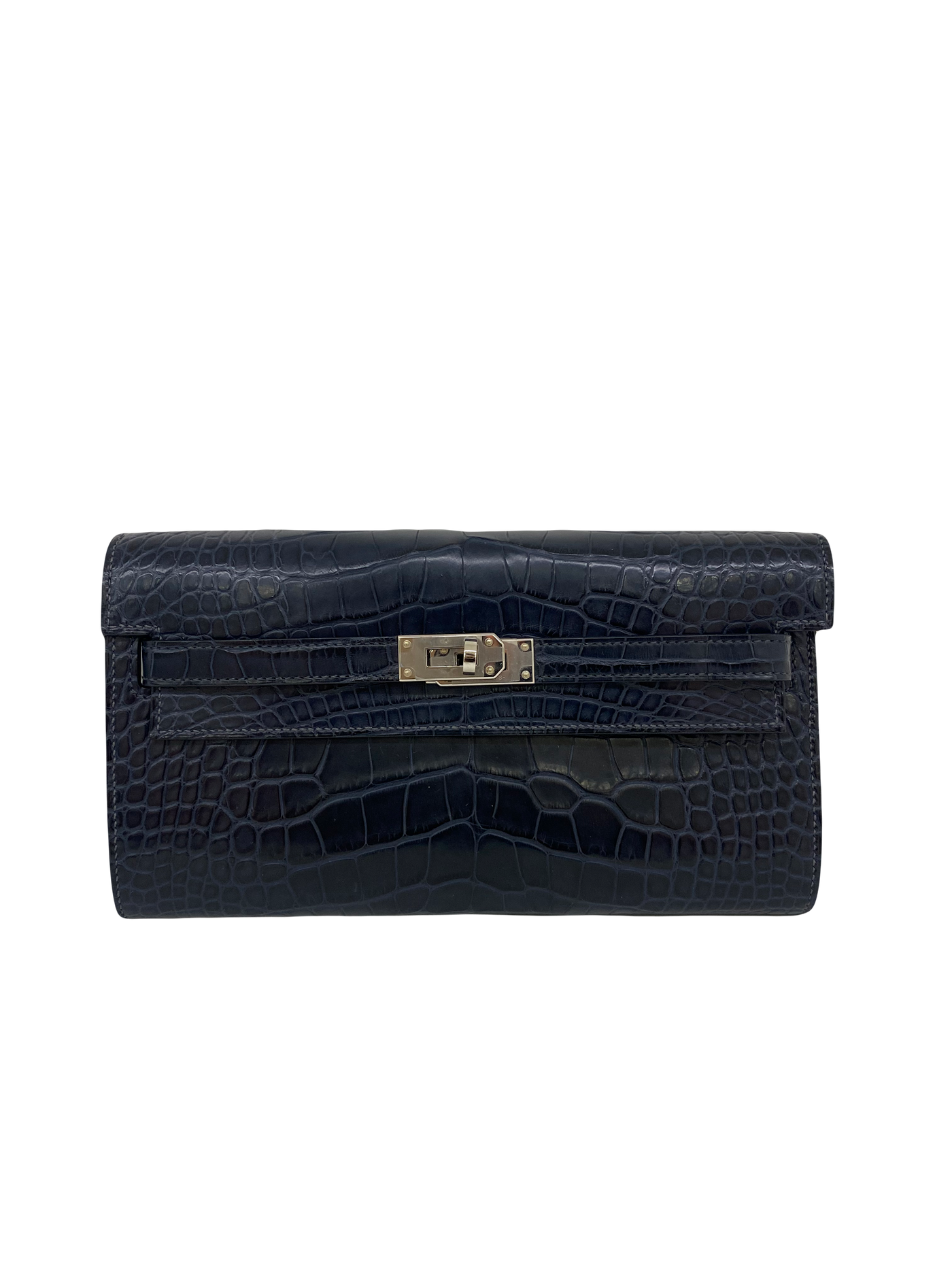 Hermes Kelly to go Alligator Blue Indigo PHW