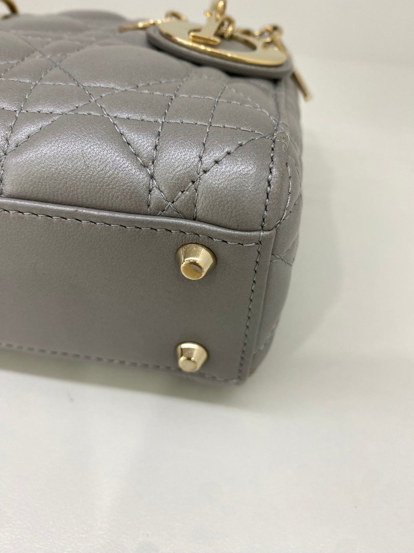 Dior Lady Dior Mini Silver GHW