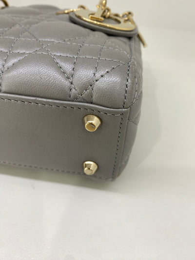 Dior Lady Dior Mini Silver GHW