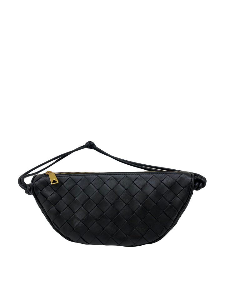 【Bottega Veneta】 Gemellini Pouch Black Bottega Veneta Gemelli Double Pouch Shoulder Bag - Bergdorf
