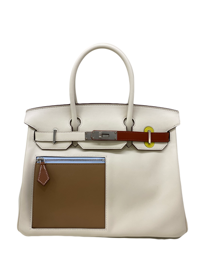 Hermes Birkin 30 Nata Colourmatic PHW