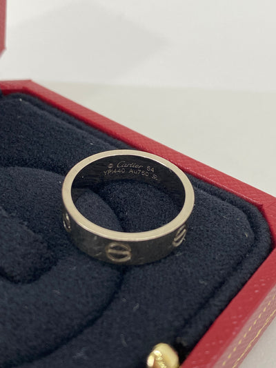 Cartier Love Ring White Gold size 54