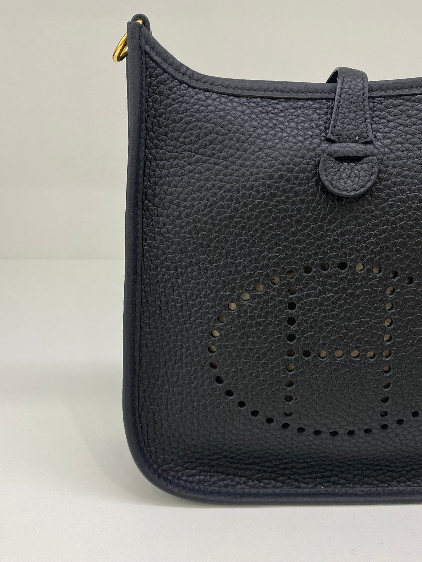 Hermes Mini Evelyne Black GHW