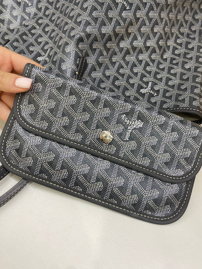 Goyard St Louis Tote PM Grey
