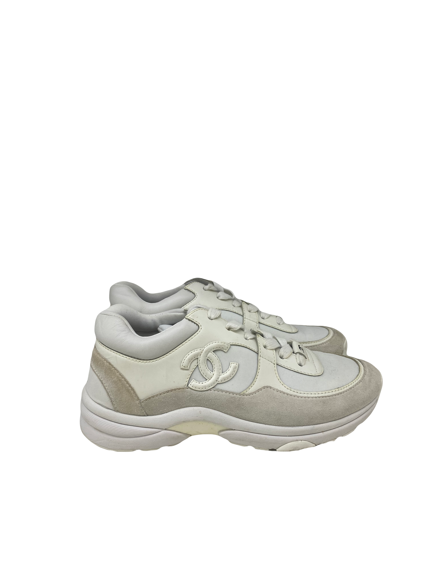 Chanel White Sneakers Size 36