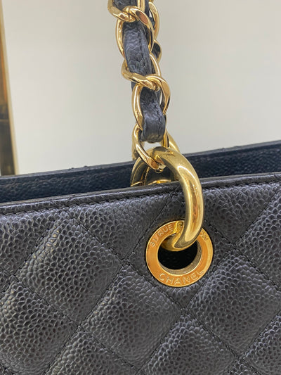 Chanel GST Tote Black Caviar GHW