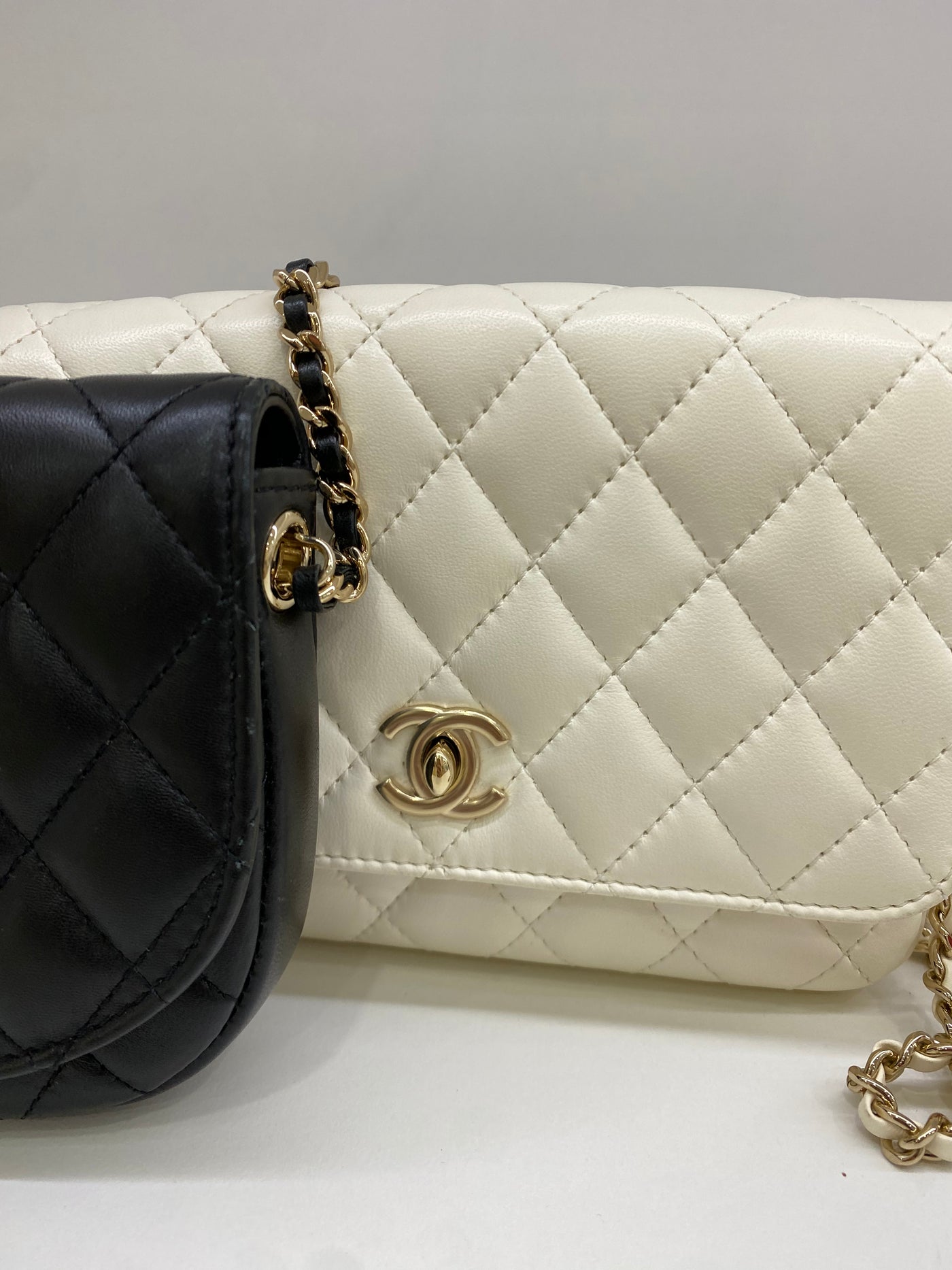 Chanel Double Crossbody bags - White & Black