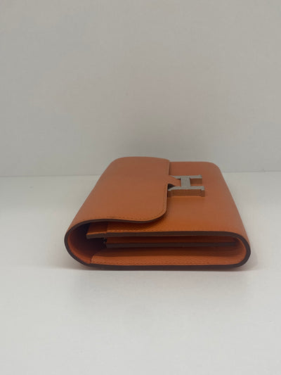 Hermes Constance Long Wallet - Orange PHW