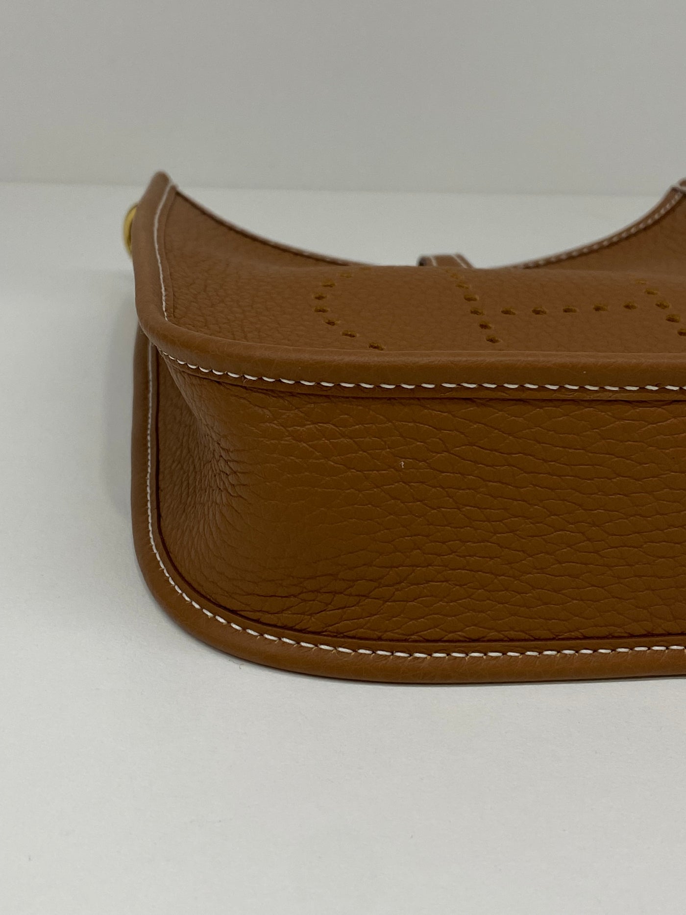 Hermès Mini Evelyne Gold Togo GHW