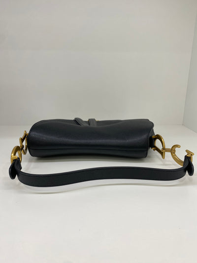 Dior Saddle Black GHW (with strap)