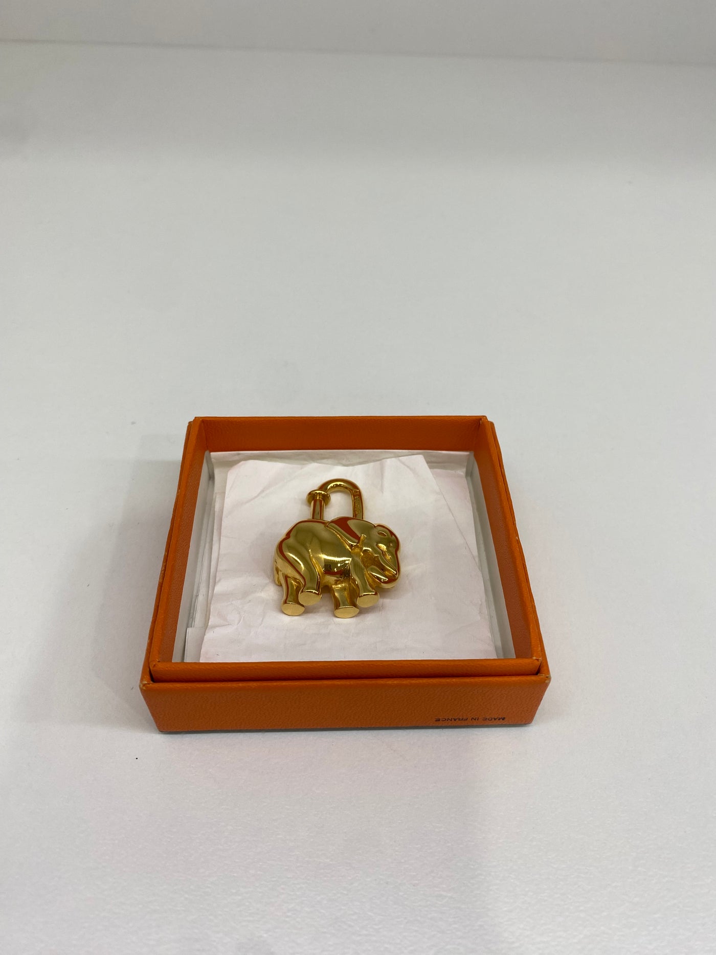 Hermes Elephant Motif Cadena Padlock