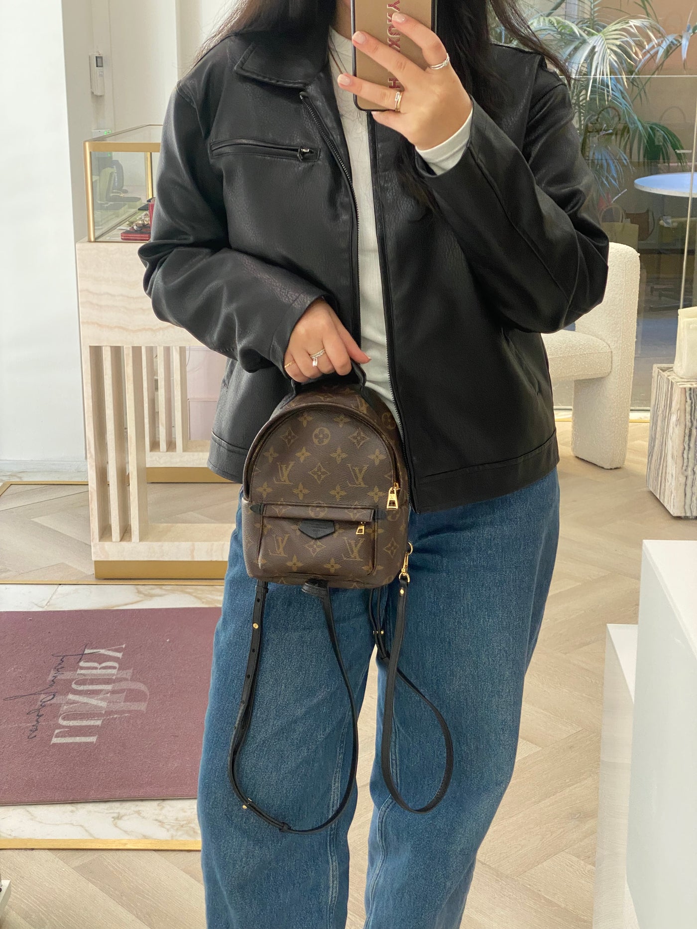 Louis Vuitton Mini Palm Springs Backpack Monogram