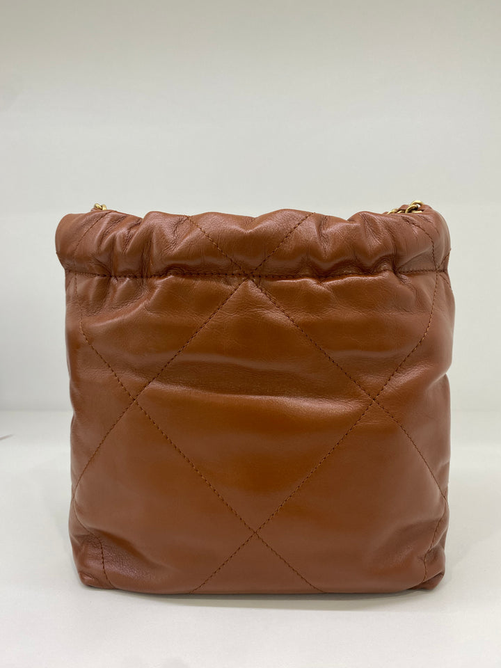 caramel様ご確認用 CHANEL 22S Caramel Rectangle Mini LGHW - Timeless Luxuries