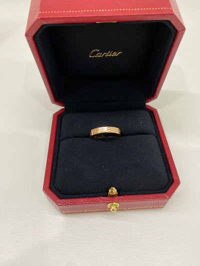 Cartier Love Ring Rose Gold Size 51 (Engraving)