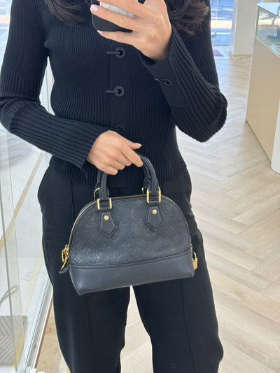 Louis Vuitton Alma Black Mini