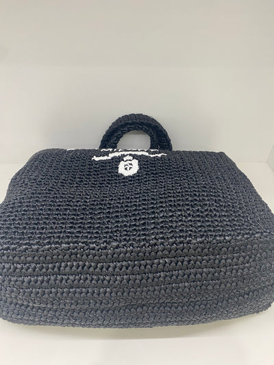 Prada Tote Black Raffia