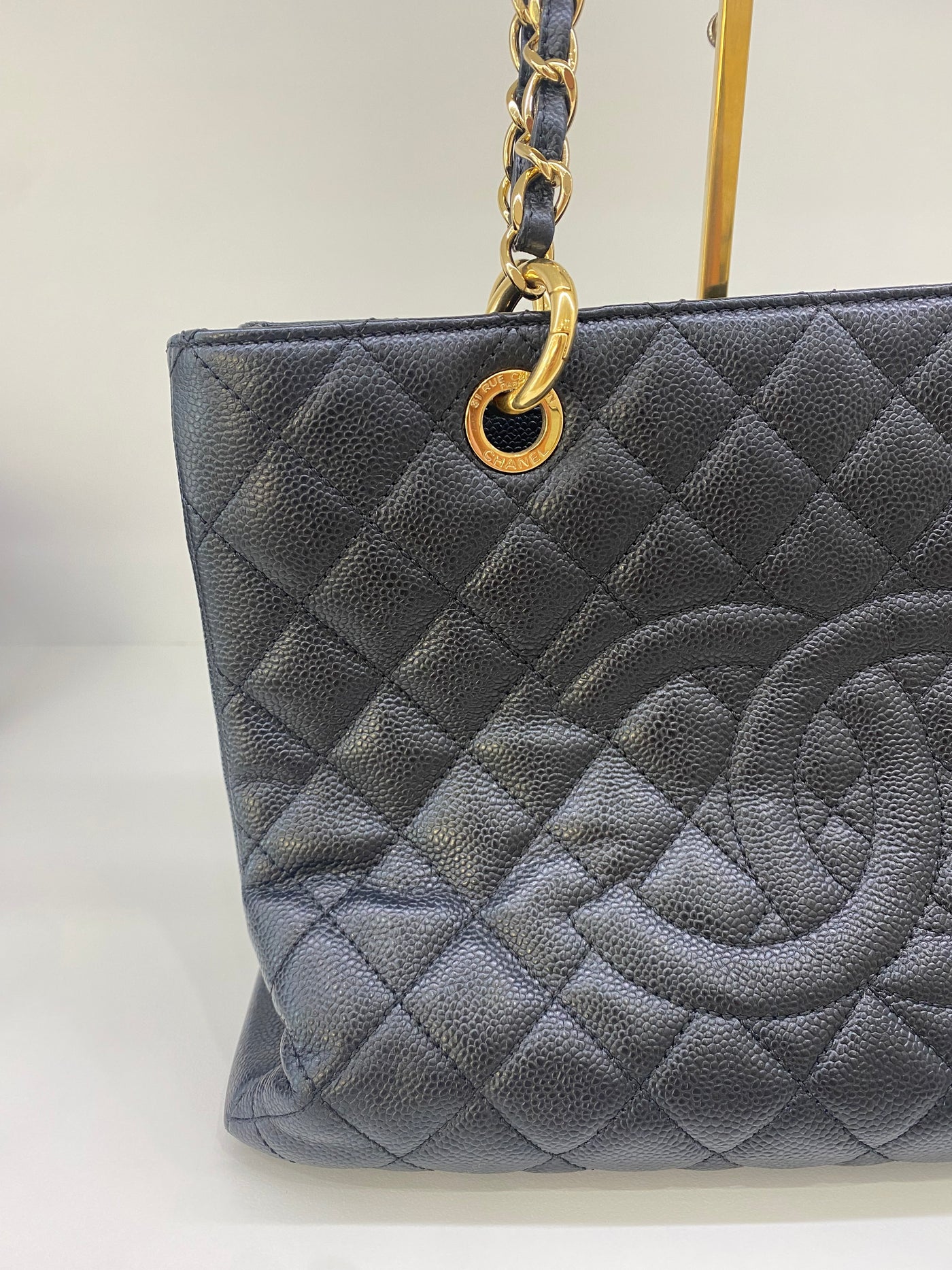 Chanel GST Tote Black Caviar GHW