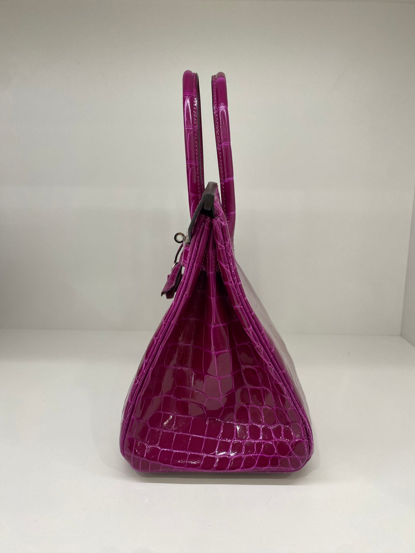 Hermes Birkin 30 Crocodile Niloticus Rose Pourpre PHW