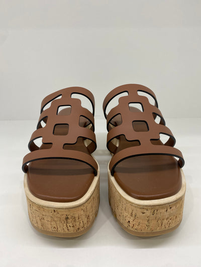 Hermes Wedges Gold Size 39