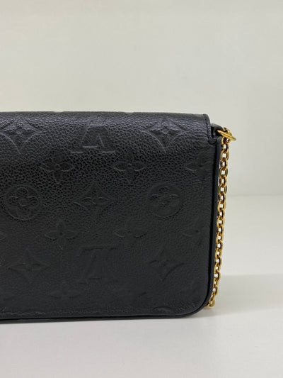 Louis Vuitton Felicie Monogram Pochette Black