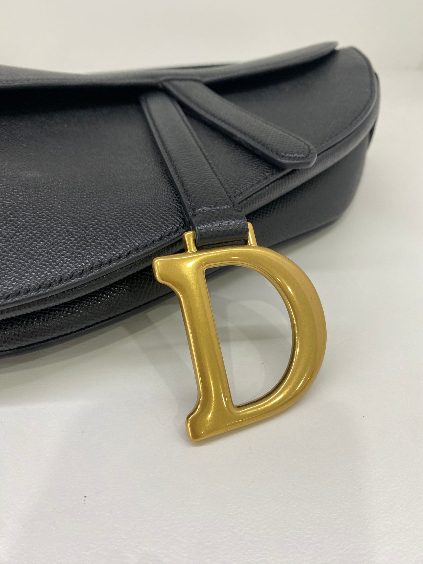 Dior Saddle Black GHW (with strap)