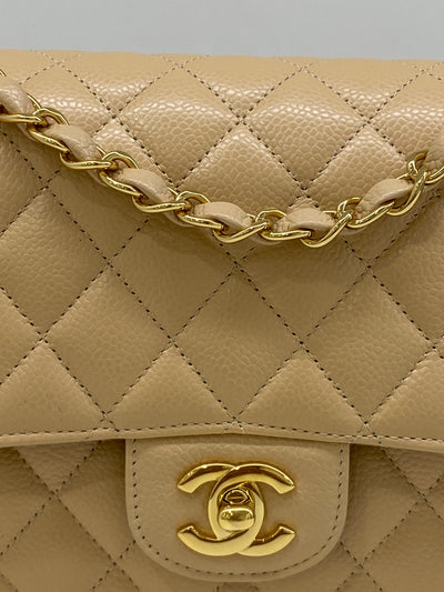 Chanel Classic Flap Medium Beige GHW