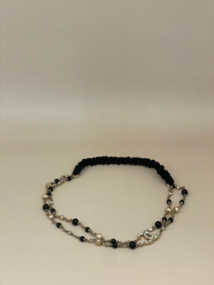 Chanel Beaded and Pearl Head Band