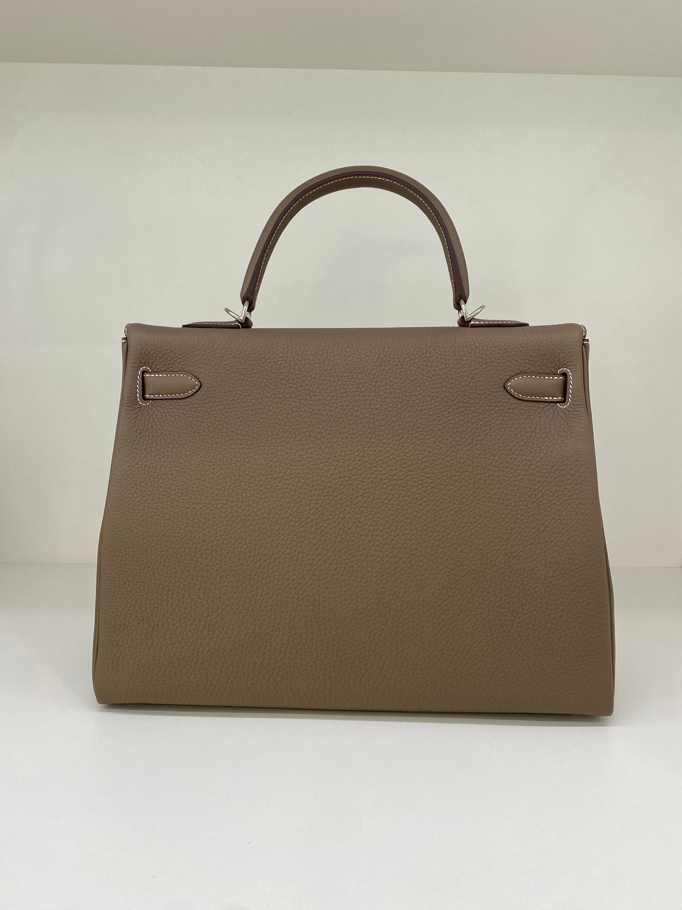 Hermès Kelly 35 Retourne Togo Etoupe PHW
